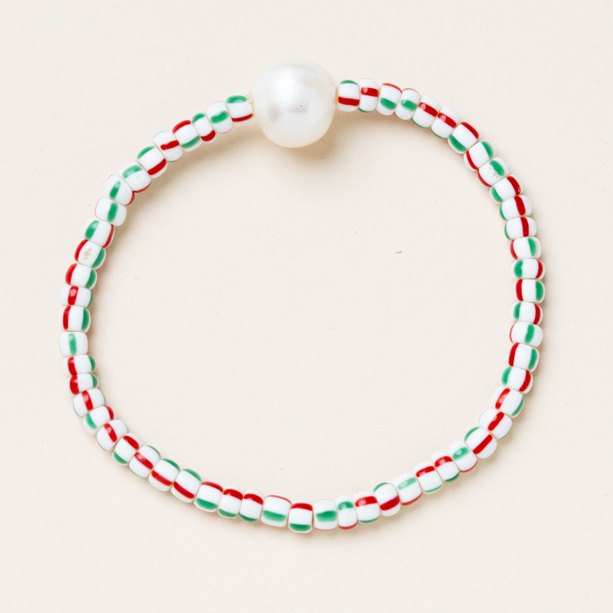 African Beads with Pearls and Charms Bloom Bracelet