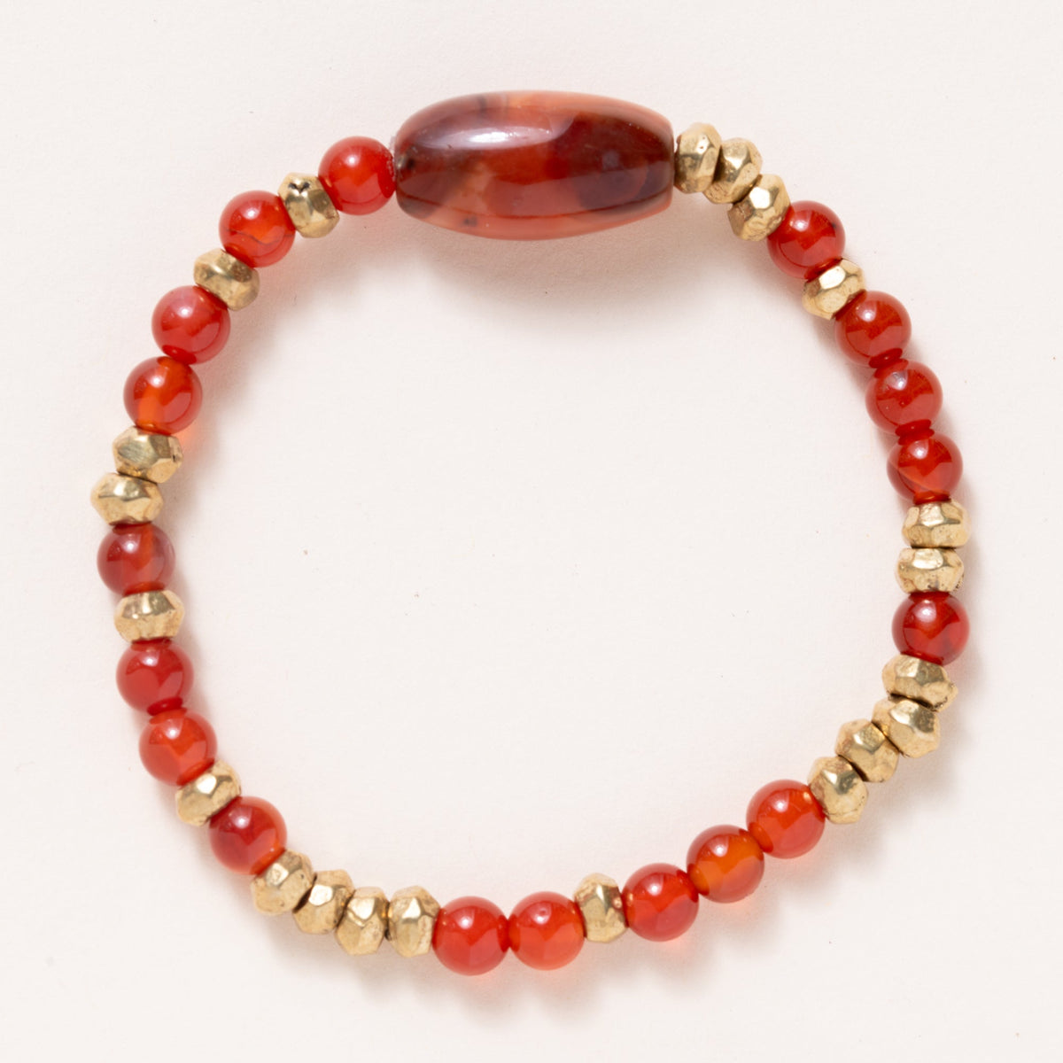 Brass, Carnelian