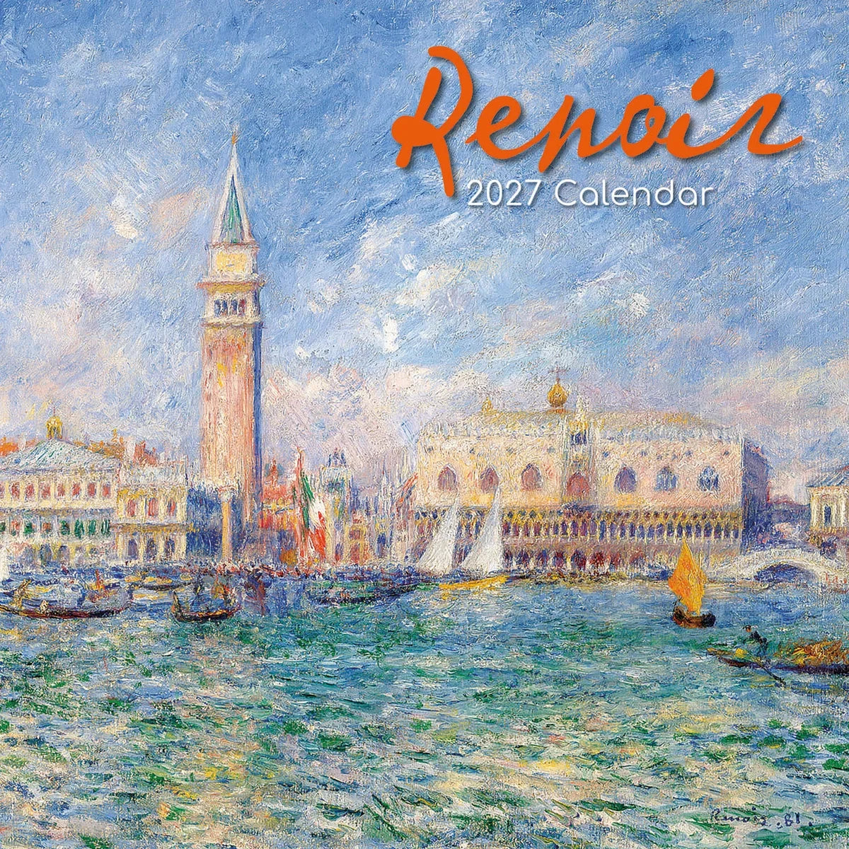 2027 Square Wall Calendar Renoir (RR271114)