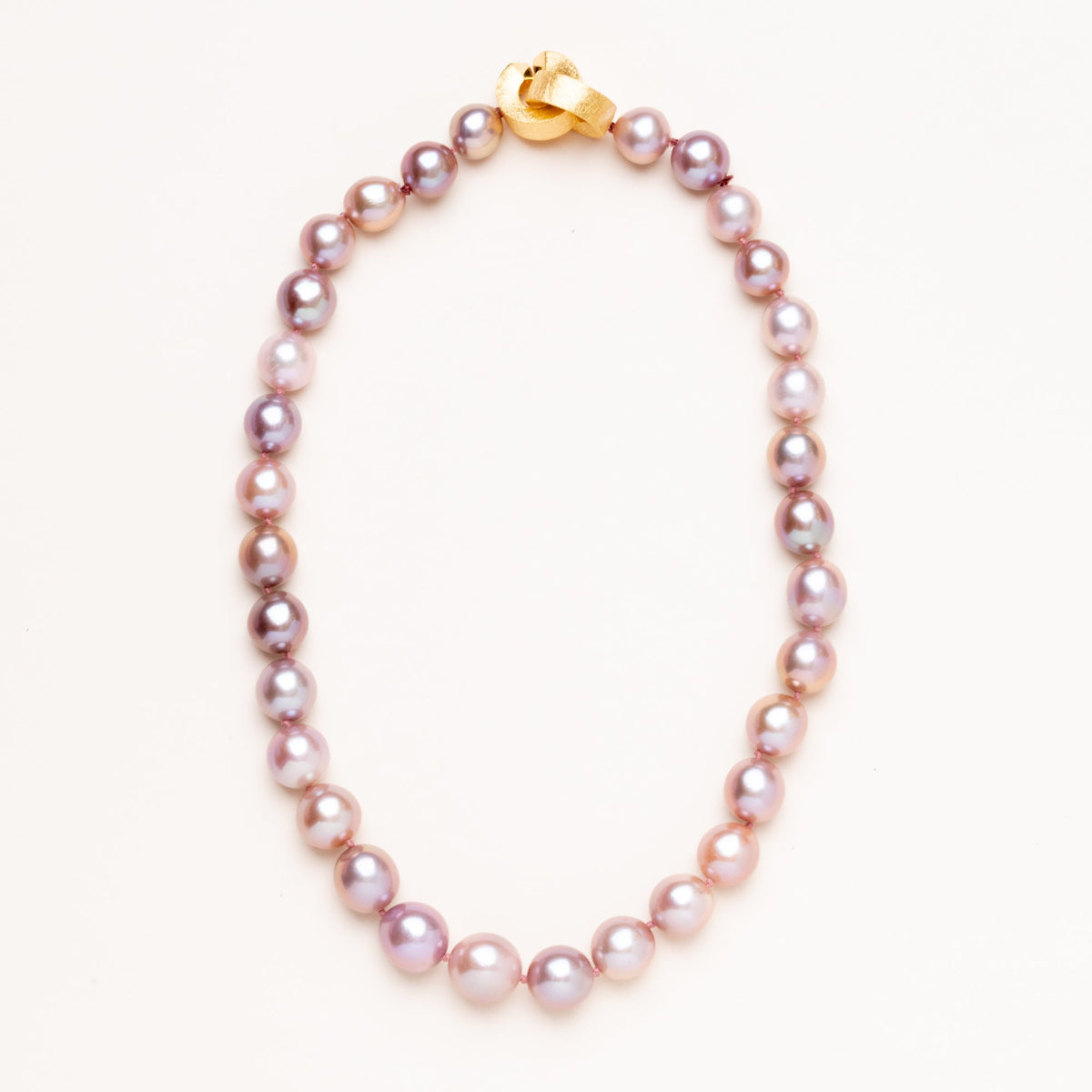 Edison Freshwater Pearl with Gold Plated Clasp Necklace