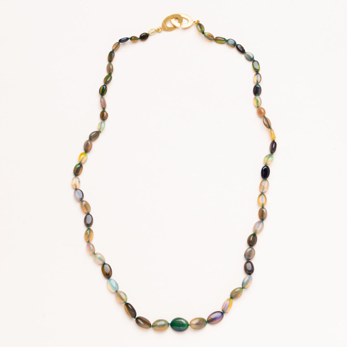 Graduated Multi-Colored Opal Necklace