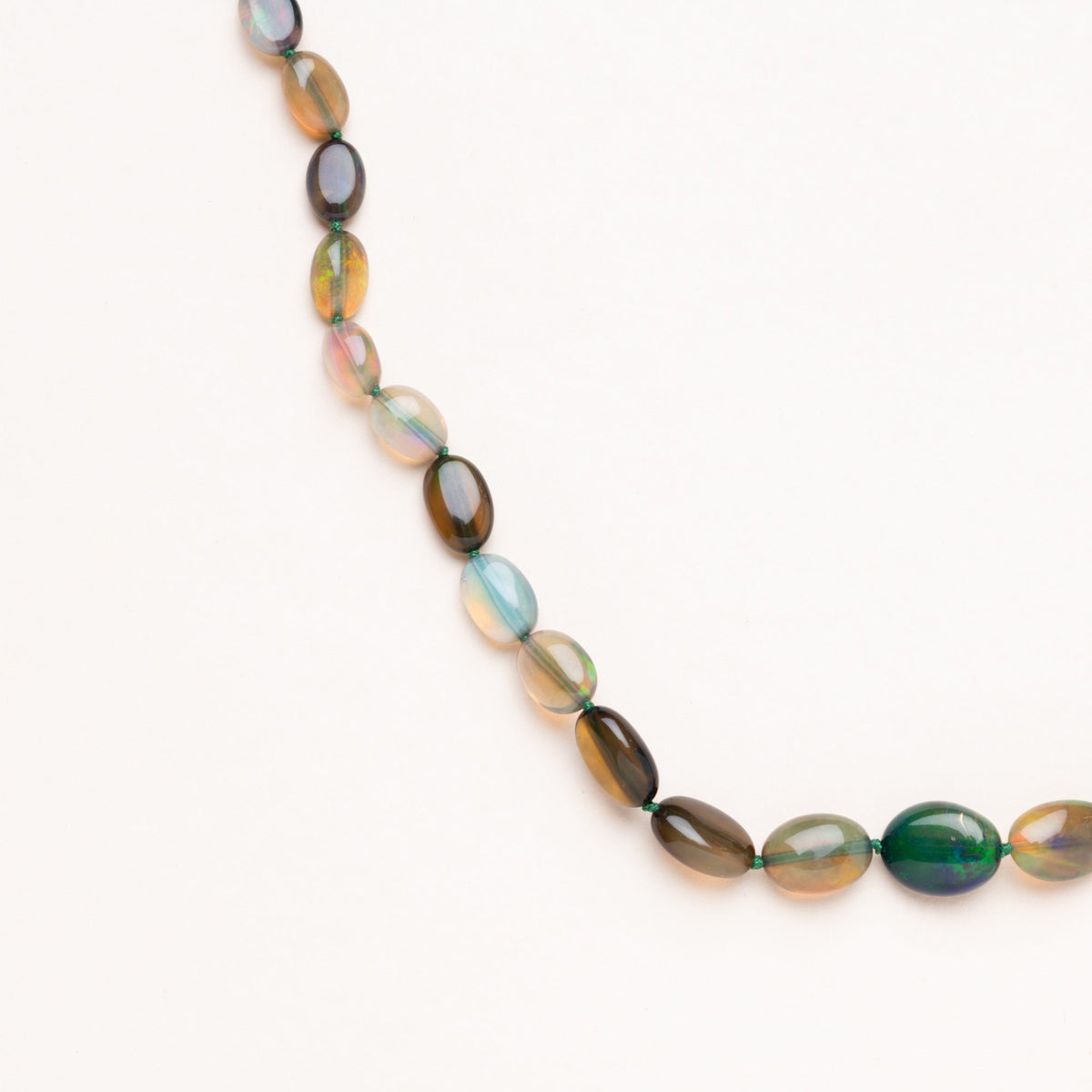 Graduated Multi-Colored Opal Necklace