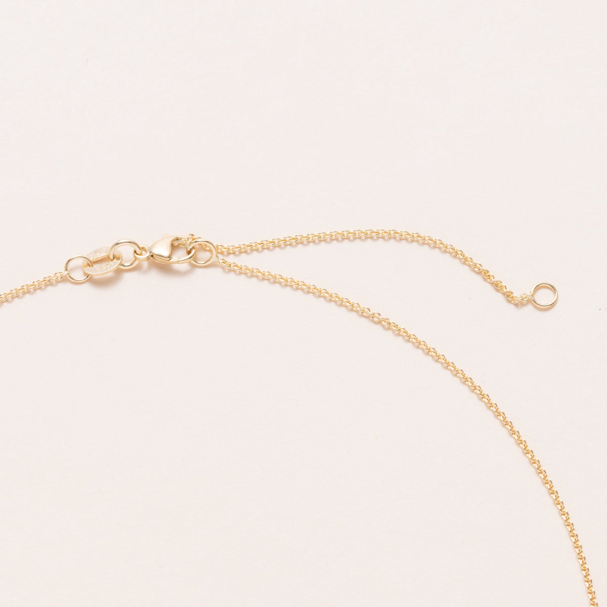 14K Gold Cable Chain Necklace, 18” Long, adjustable links