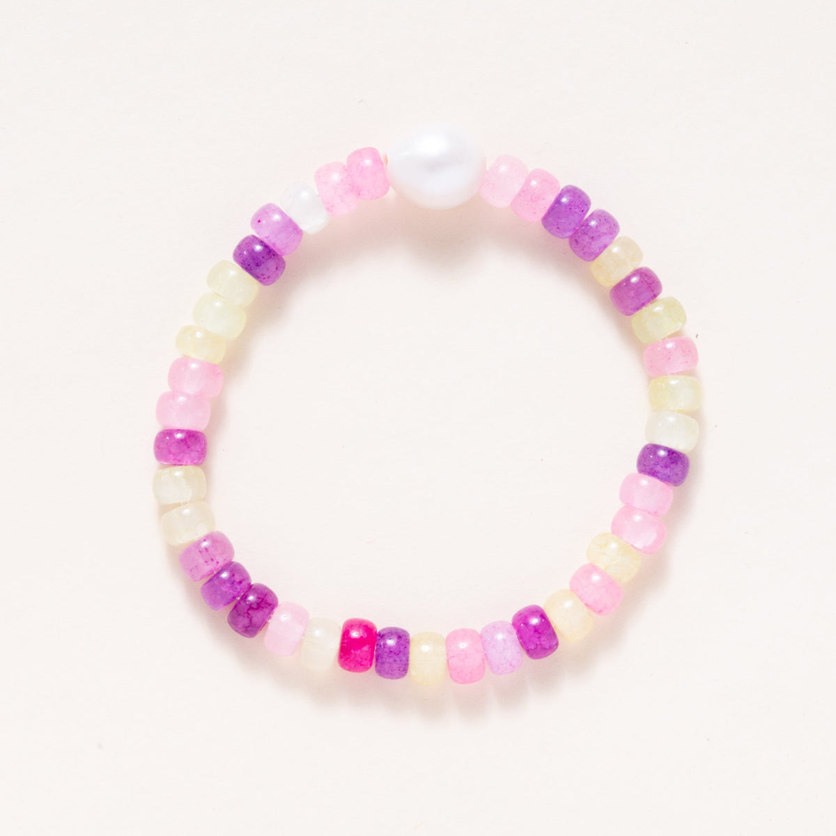 Multi-Colored Dyed Crystal Beads with Precious Pearl