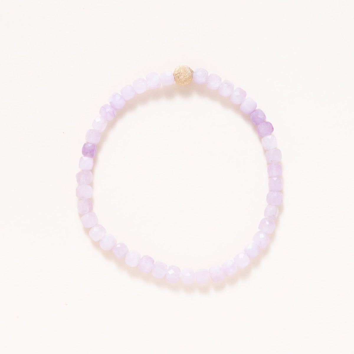 Kunzite with Gold Plated Bead