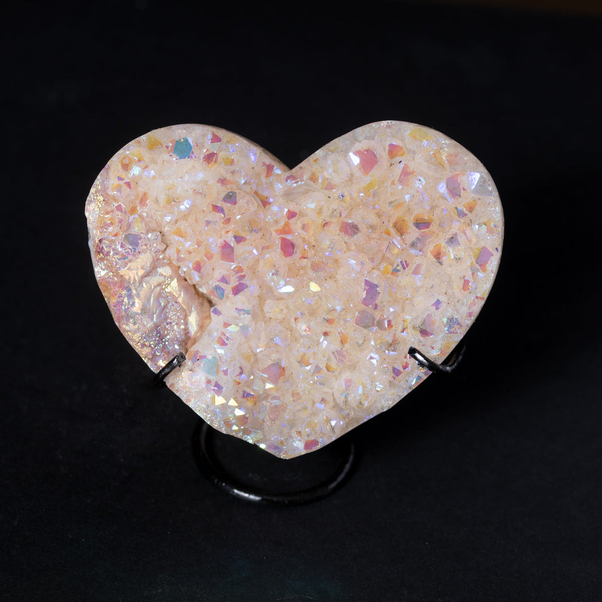 Citrine Aura Quartz Heart (Stand), 0.7kg