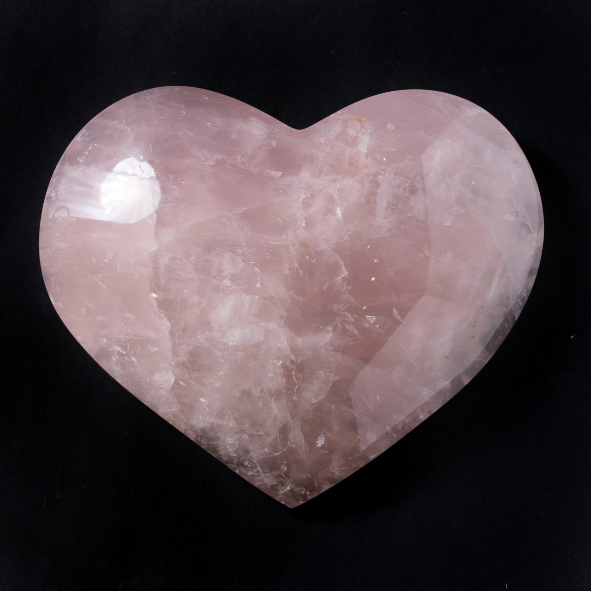 Rose Quartz Heart - Flat Bottom, 4.35kg