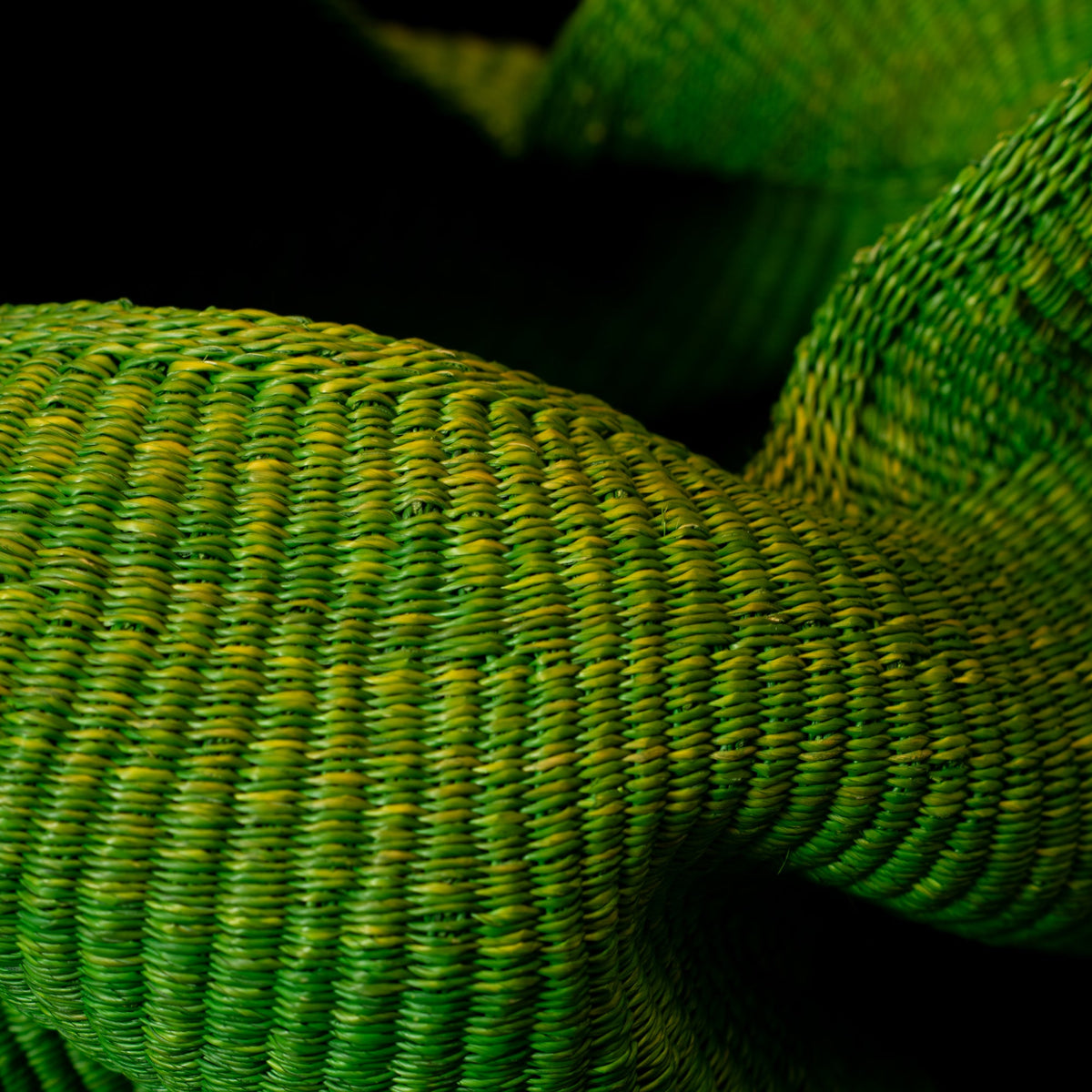Green Sculpture Basket