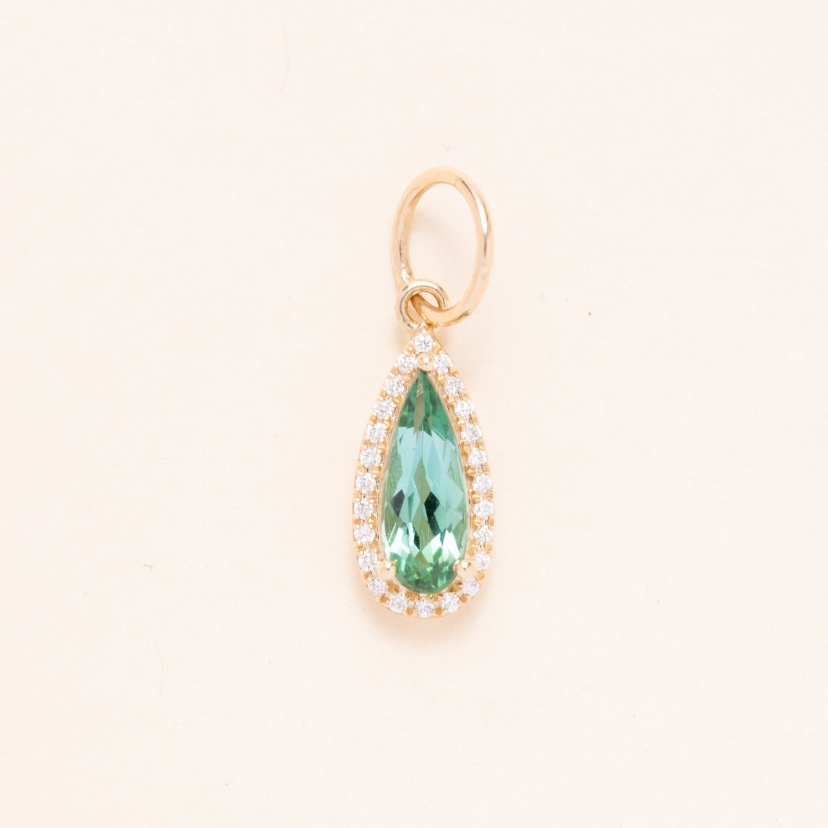Gold & Tourmaline Drop Pendant