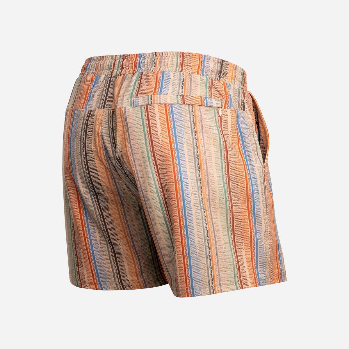 Shoreline 5" Short 2N1: Ikat Stripe - Beige