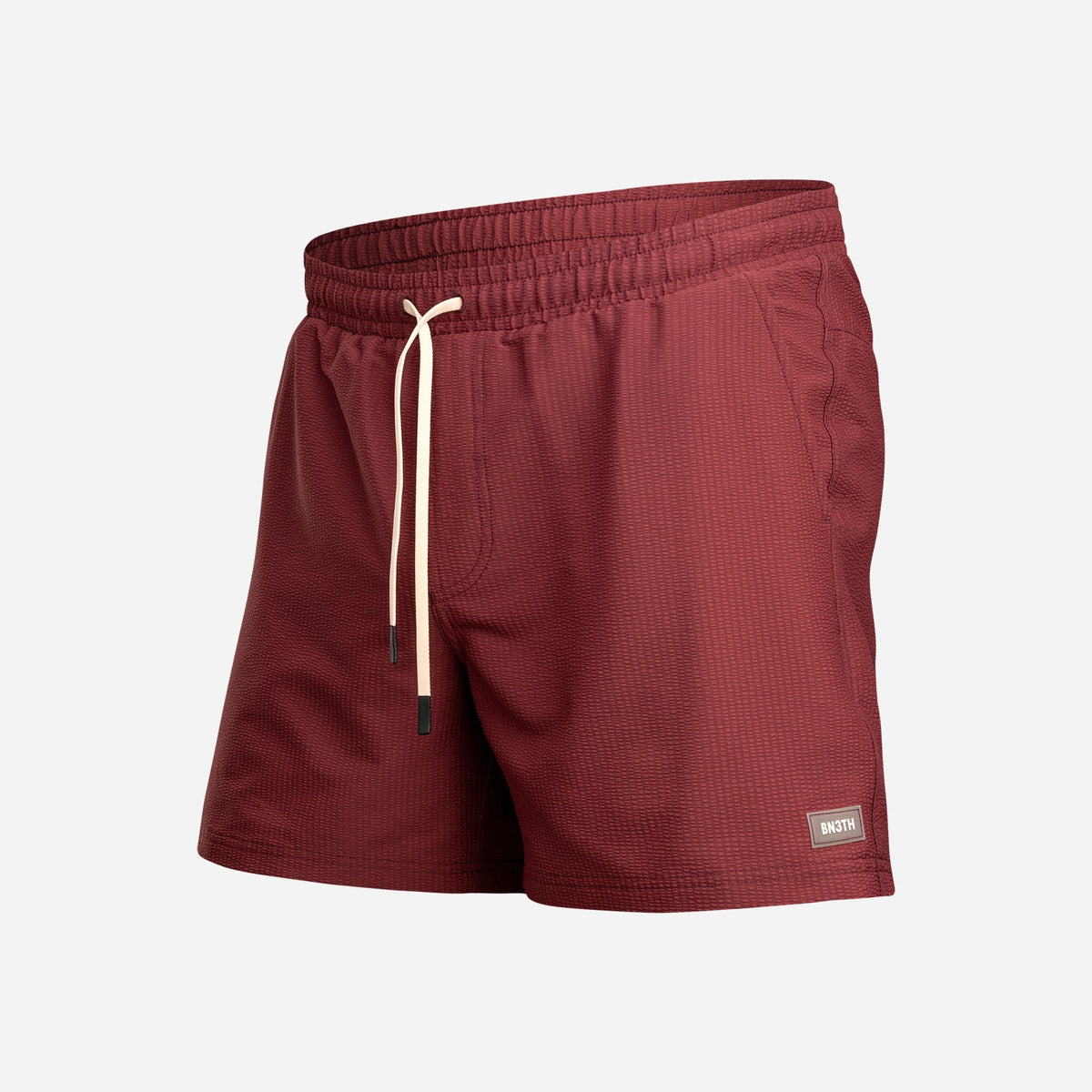 Wave 5" Swim Short 2N1: Red Mahogany