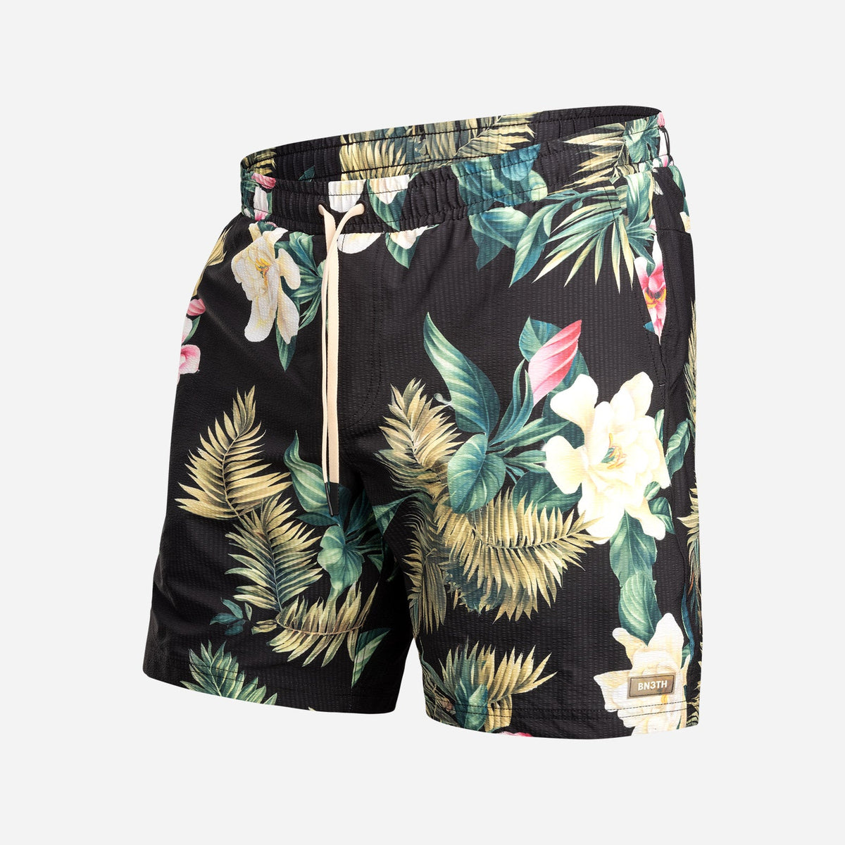 Wave 7" Swim Short 2N1: Magnolia Black