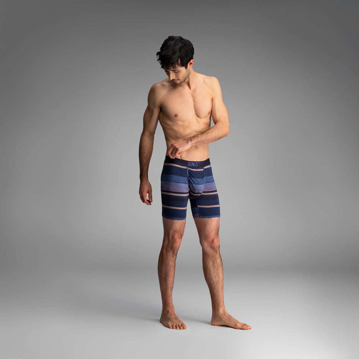 Classic Icon Boxer Brief: Thick Stripe - Navy