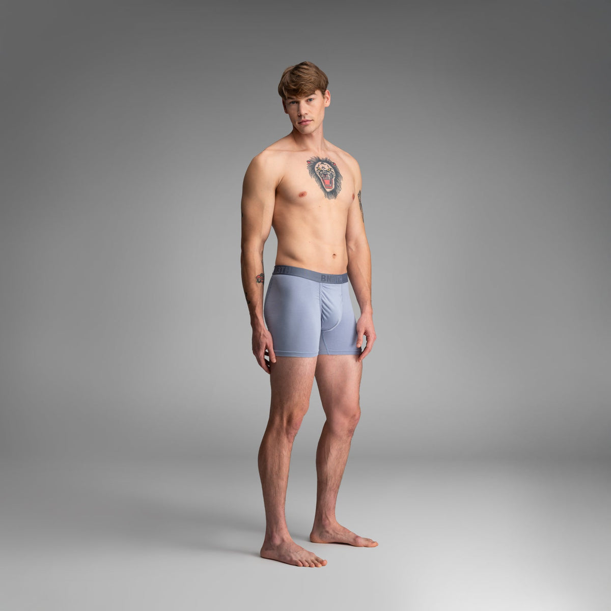 Essentials Boxer Brief: Dusty Blue