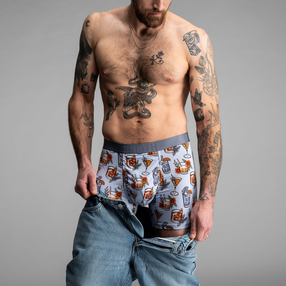 Essentials Boxer Brief: Prohibition - Blue