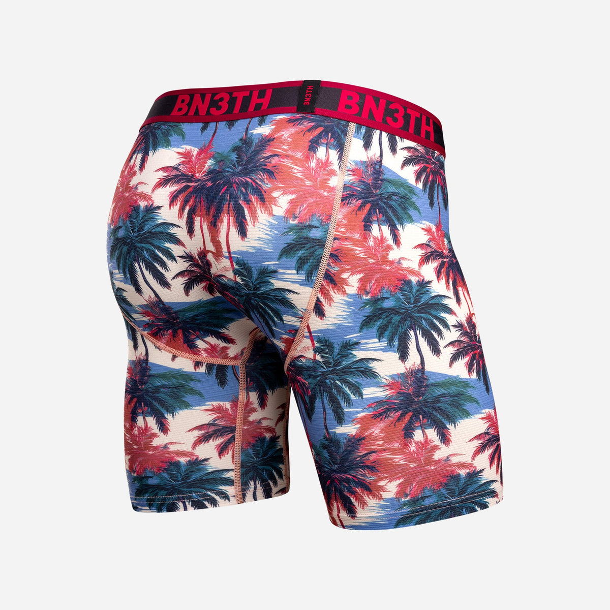 Pro Flex Max Boxer Brief: Electric Palm-Heather Sand