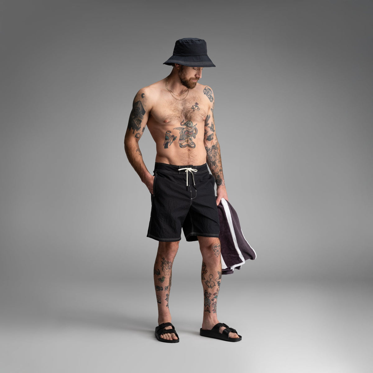 Riptide 2N1 Boardshort: Black