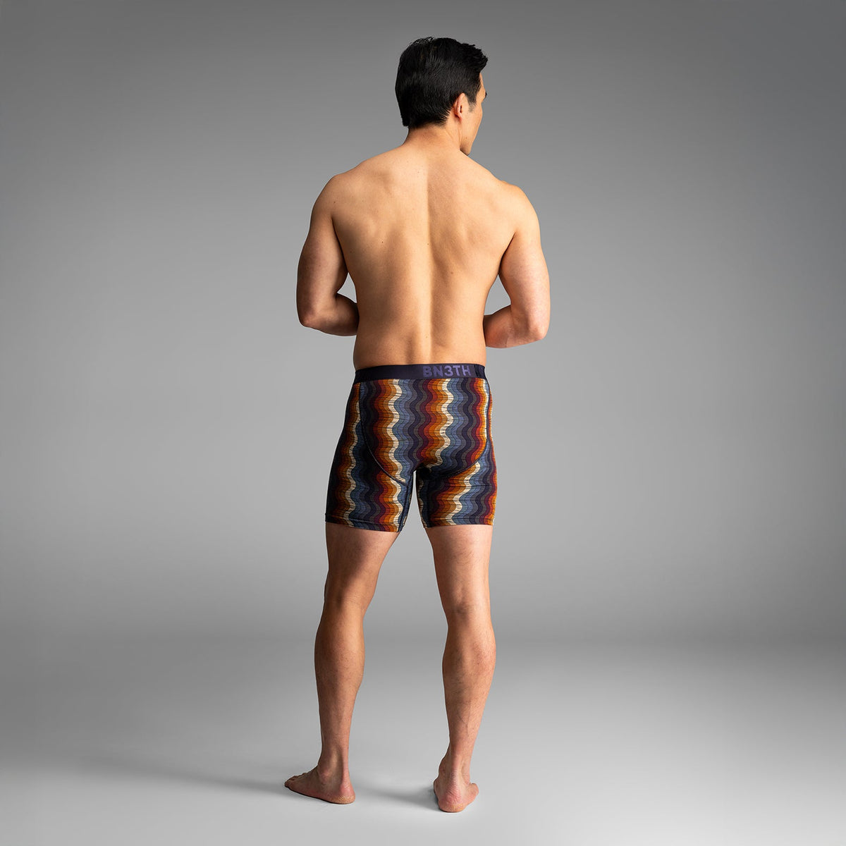 Classic Icon Boxer Brief : Retro Wave Black