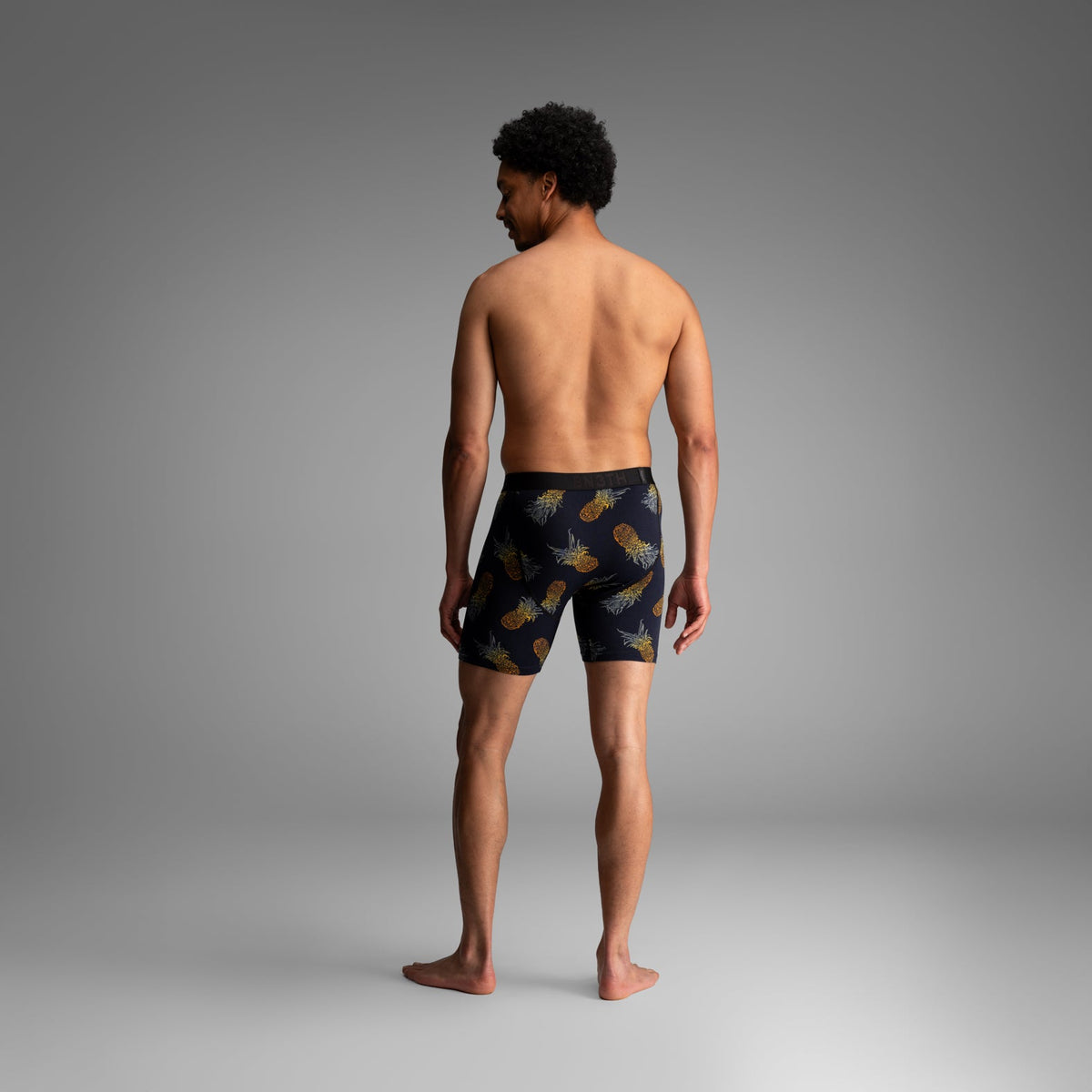 Classic Icon Boxer Brief:  Pineapple Ombre - Black