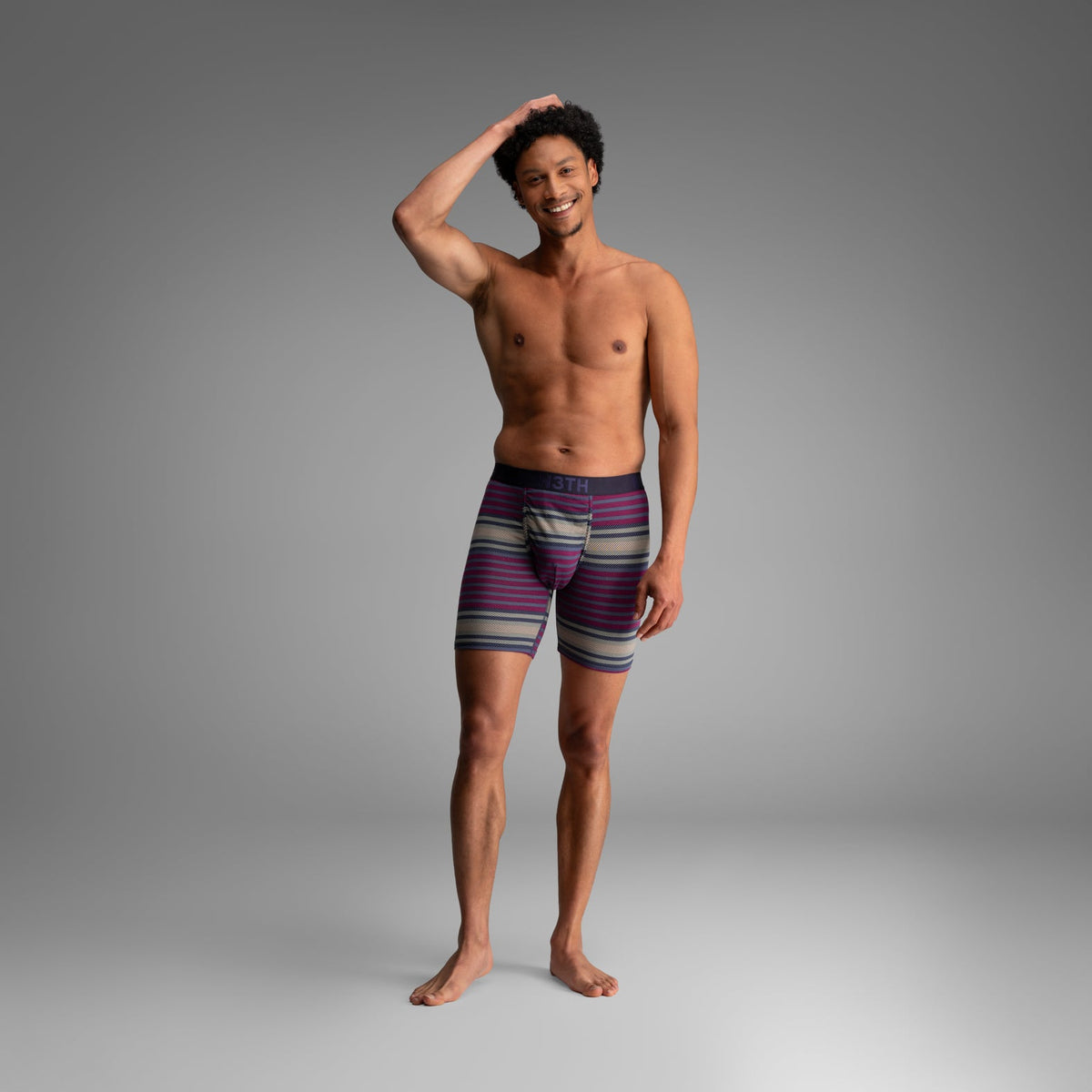 Classic Icon Boxer Brief:  Blanket Stripe - Navy