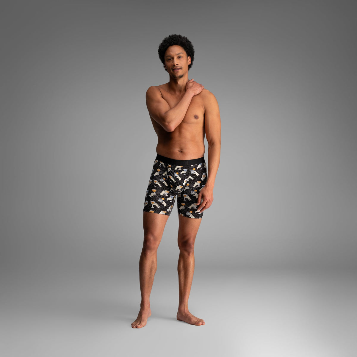Classic Icon Boxer Brief:  Cheers - Black
