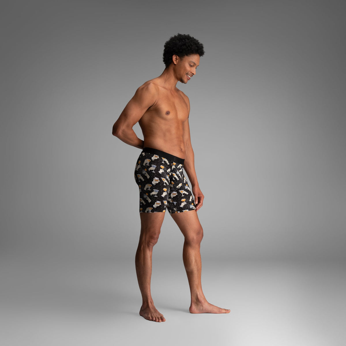 Classic Icon Boxer Brief:  Cheers - Black