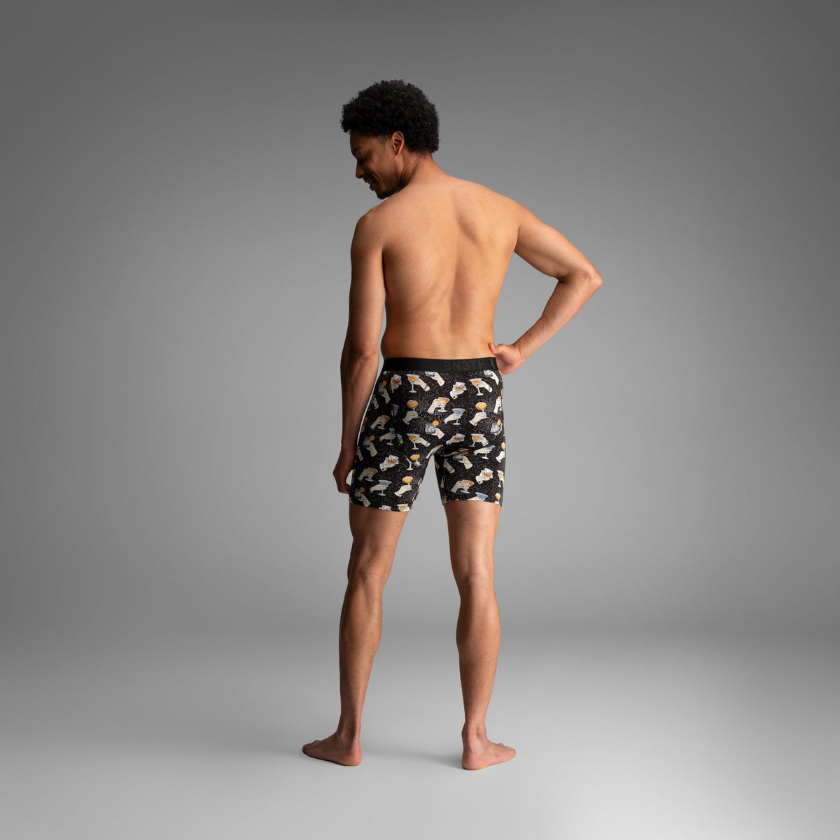 Classic Icon Boxer Brief:  Cheers - Black