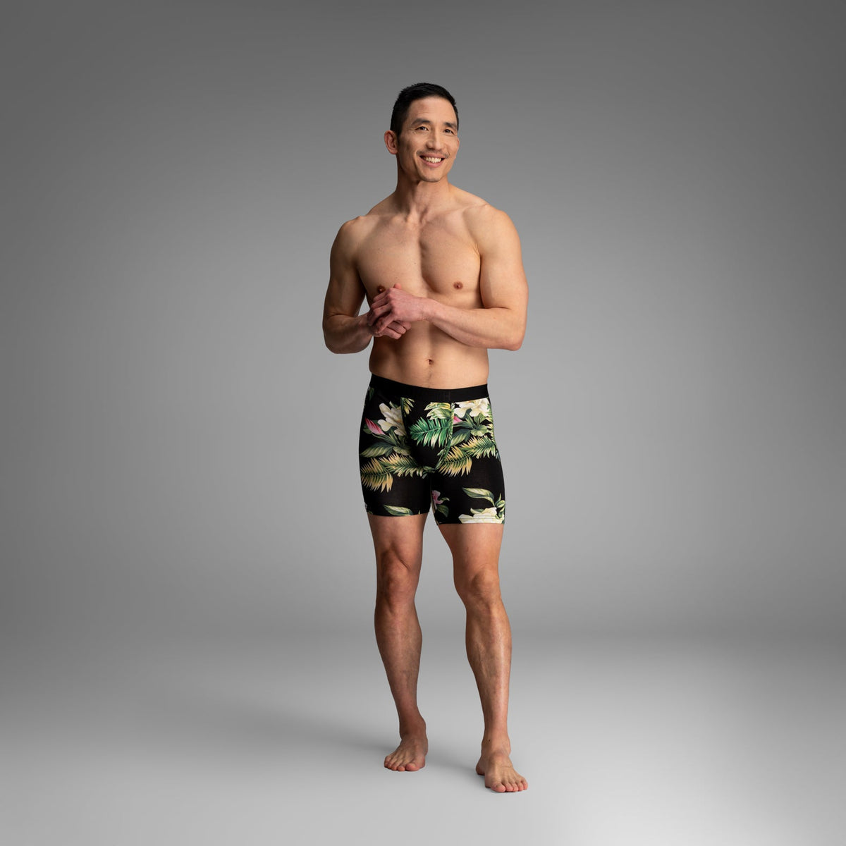 Classic Icon Boxer Brief:  Magnolia - Black