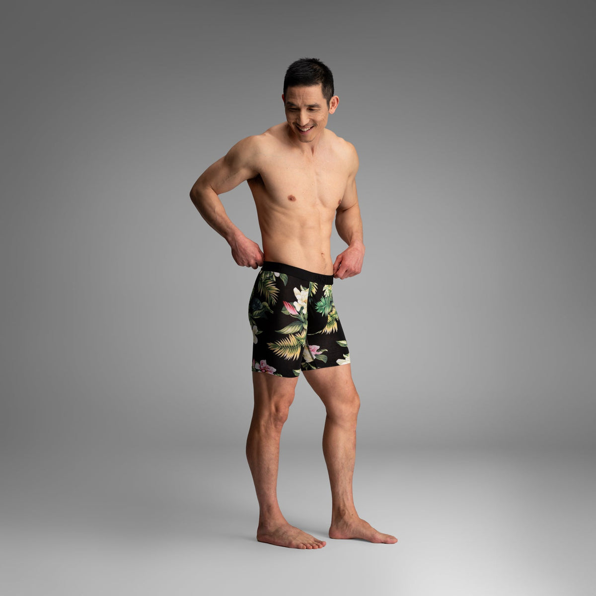 Classic Icon Boxer Brief:  Magnolia - Black