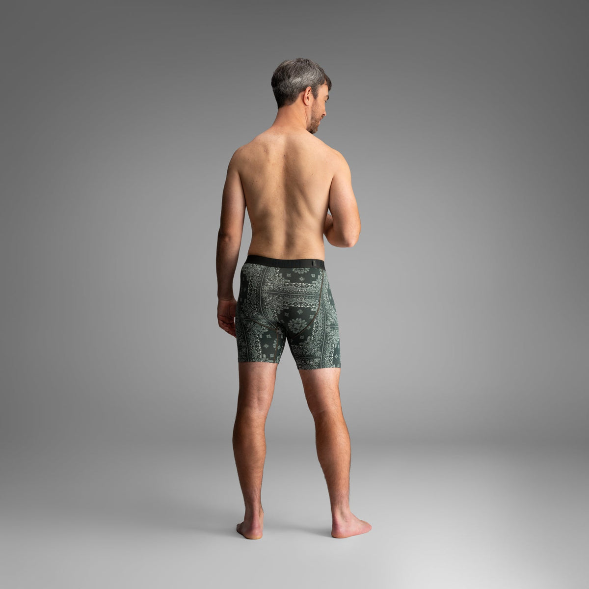 Classic Icon Boxer Brief:  Bandana - Darkest Spruce