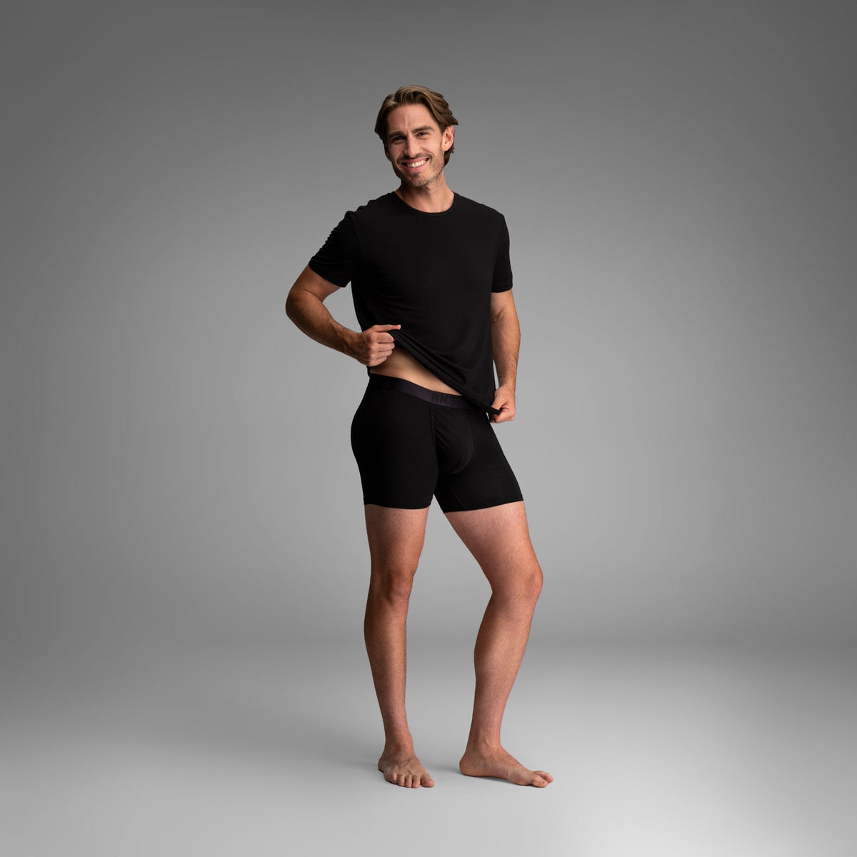 Essentials Boxer Brief: Black