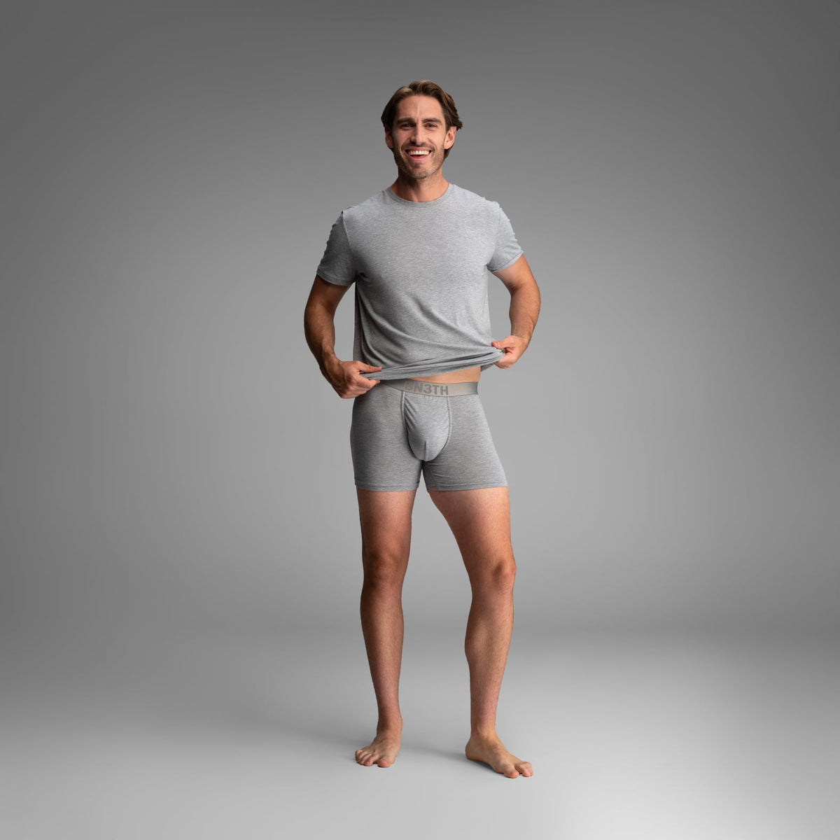 Essentials Boxer Brief: Dusty/Midnight/Heather Gray 3 Pack