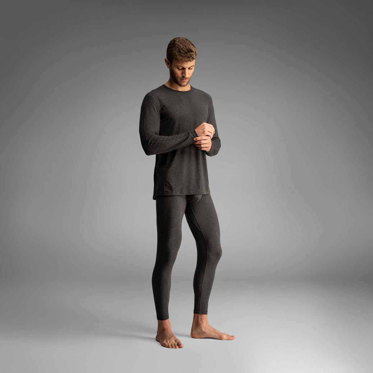 Pro Flex Thermal Top: Heather Shadow