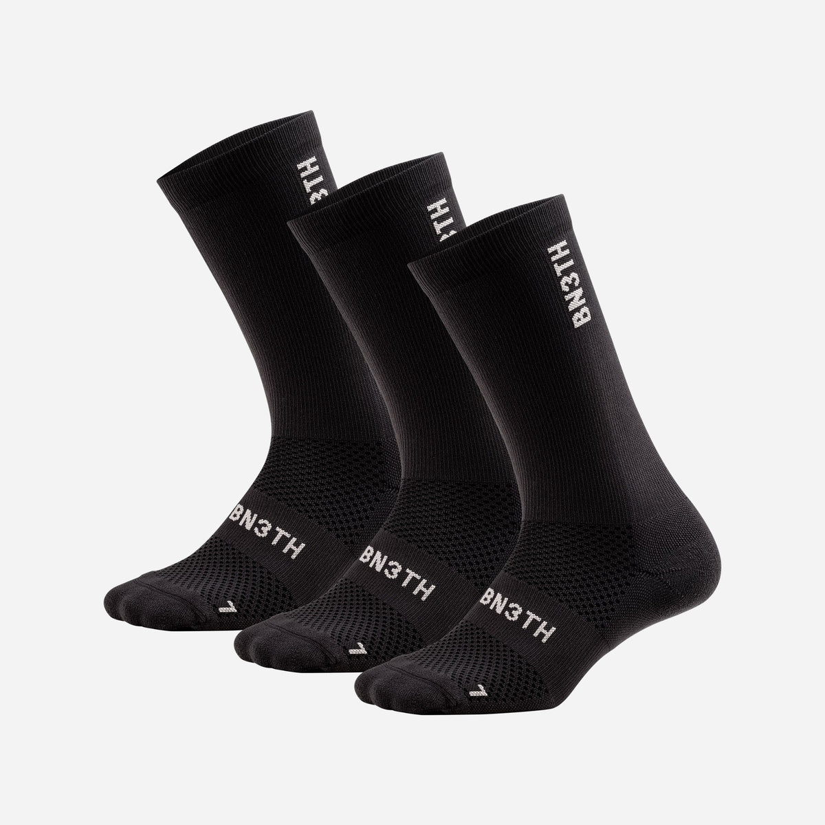 Pro Crew Sock: Black 3 Pack