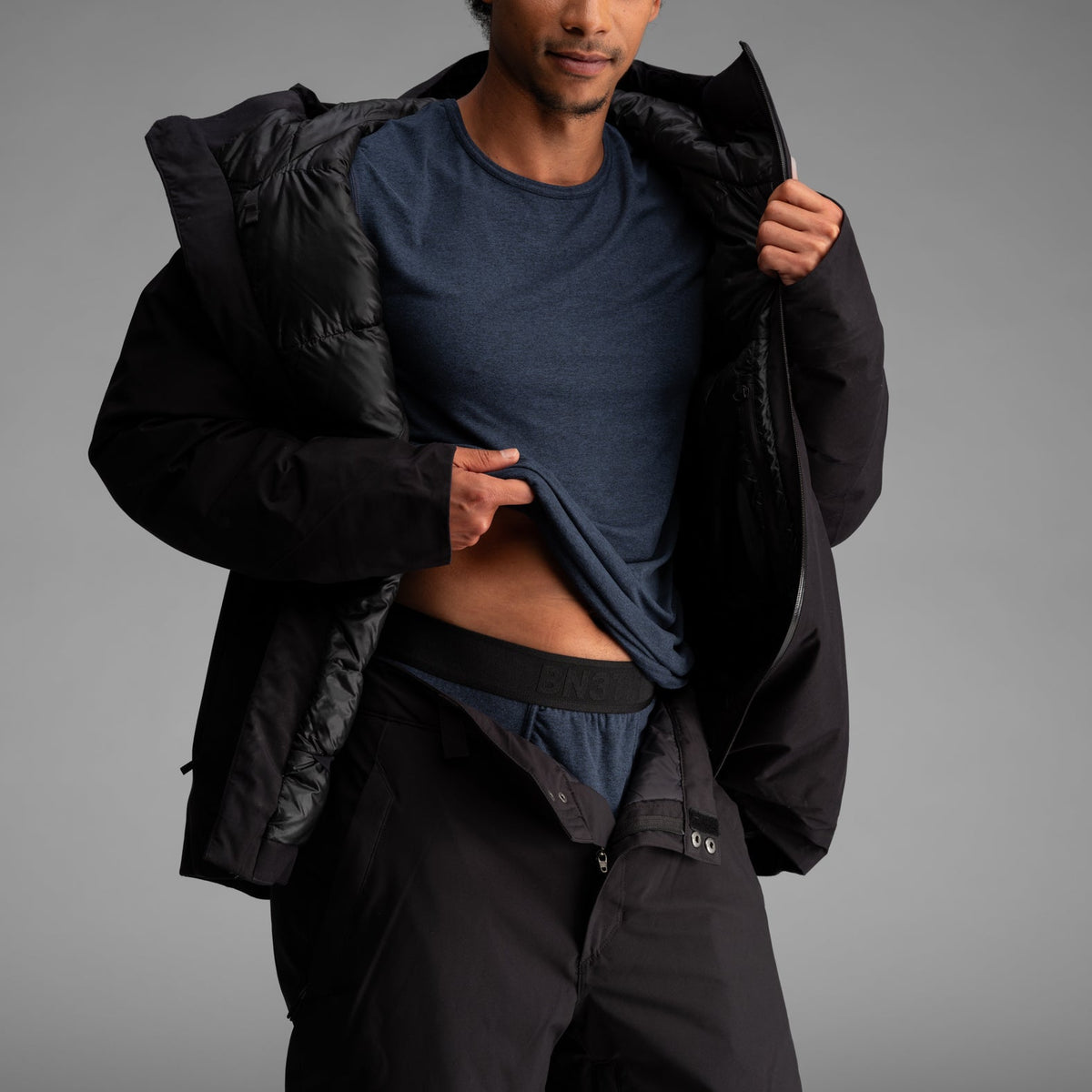 Pro Flex Thermal Top: Heather Navy