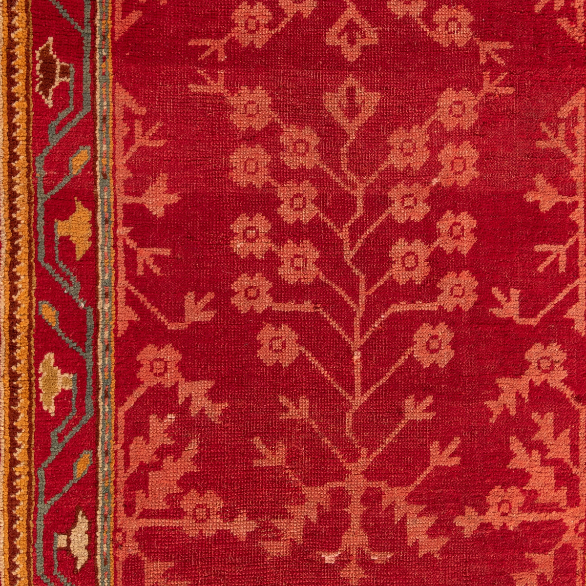 Vintage Oushak Rug  32x11.1
