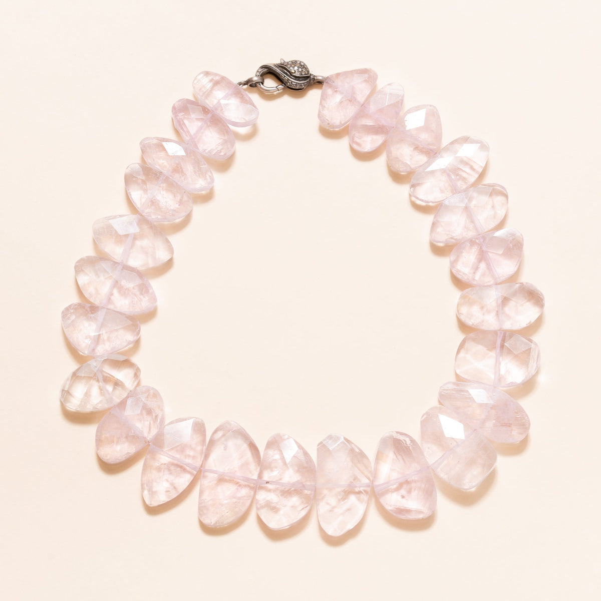 Faceted Kunzite Necklace