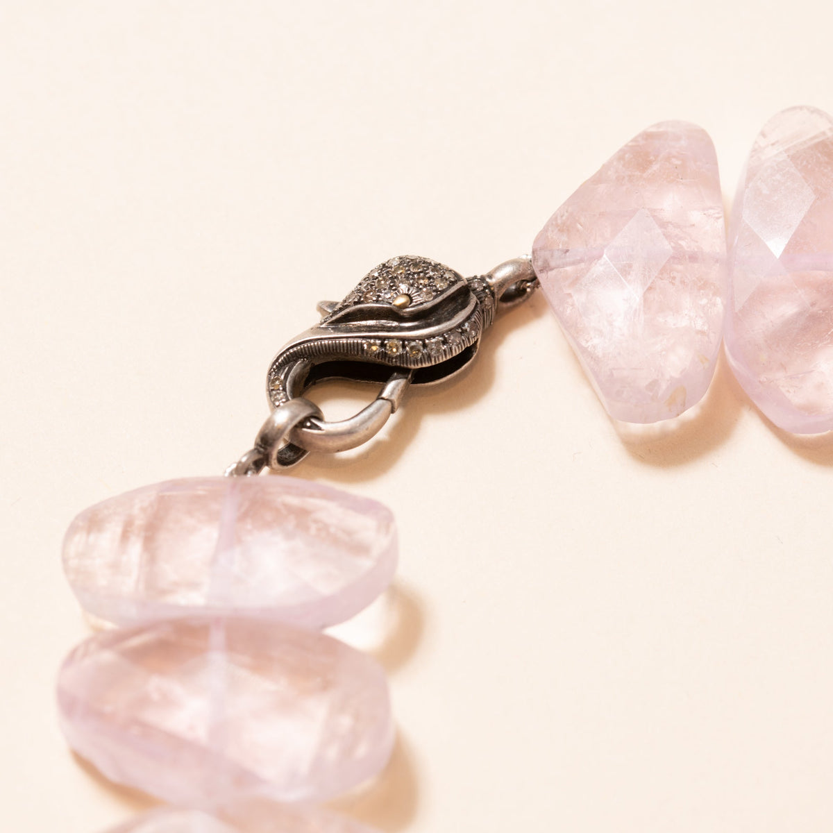 Faceted Kunzite Necklace