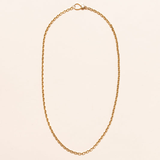 14k Gold Necklace Gold Clasp 18"