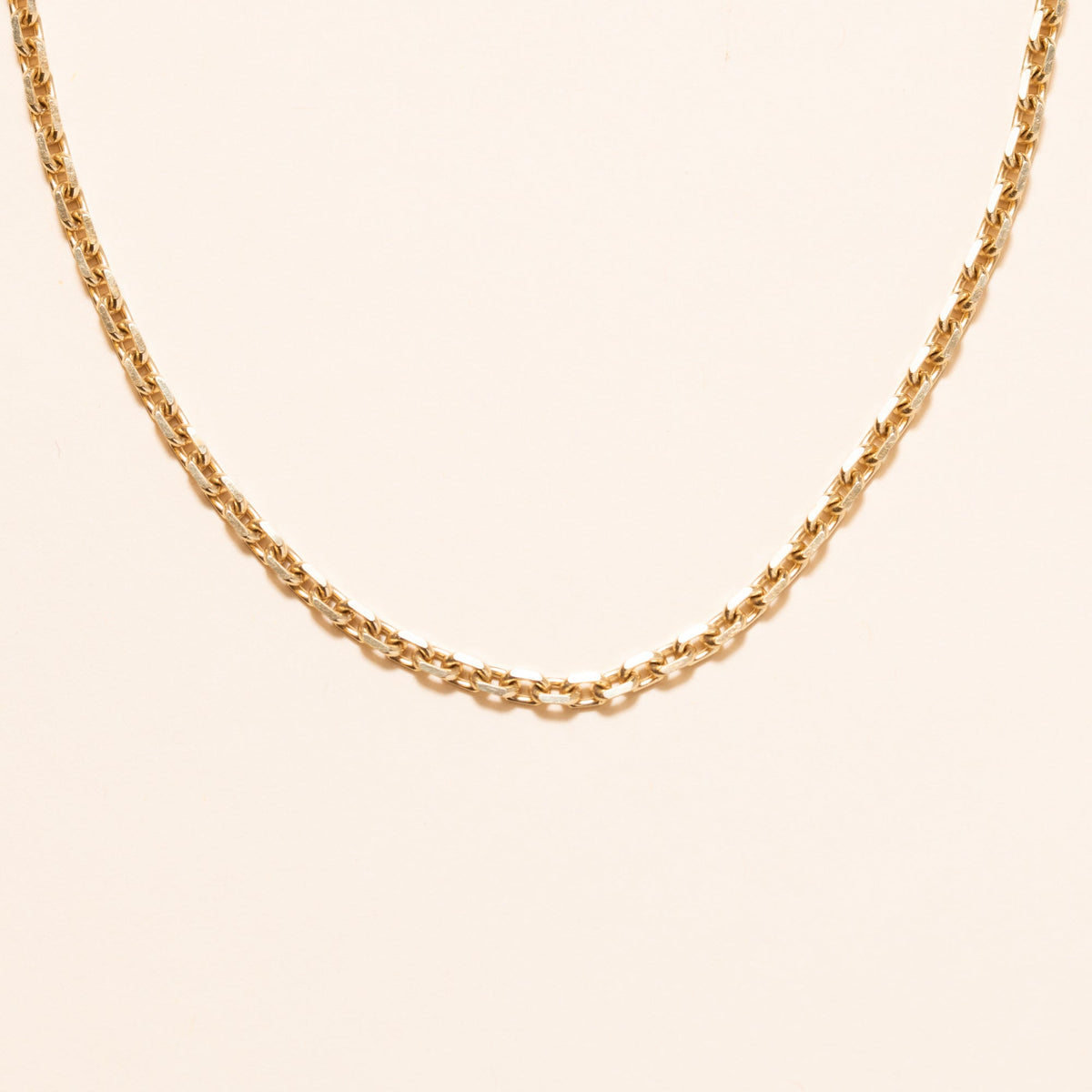 14k Gold Necklace Gold Clasp 18"
