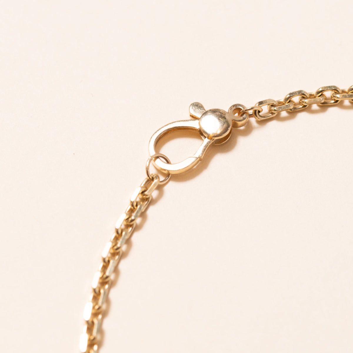 14k Gold Necklace Gold Clasp 18"