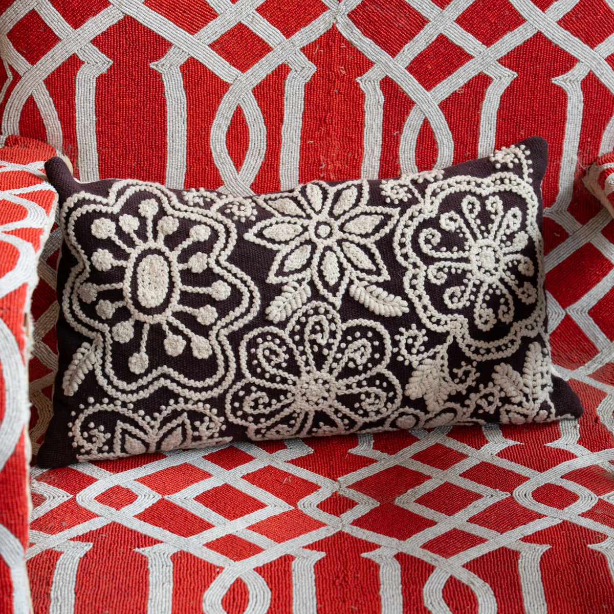 Peruvian Handmade Cotton Pillow Rectangle