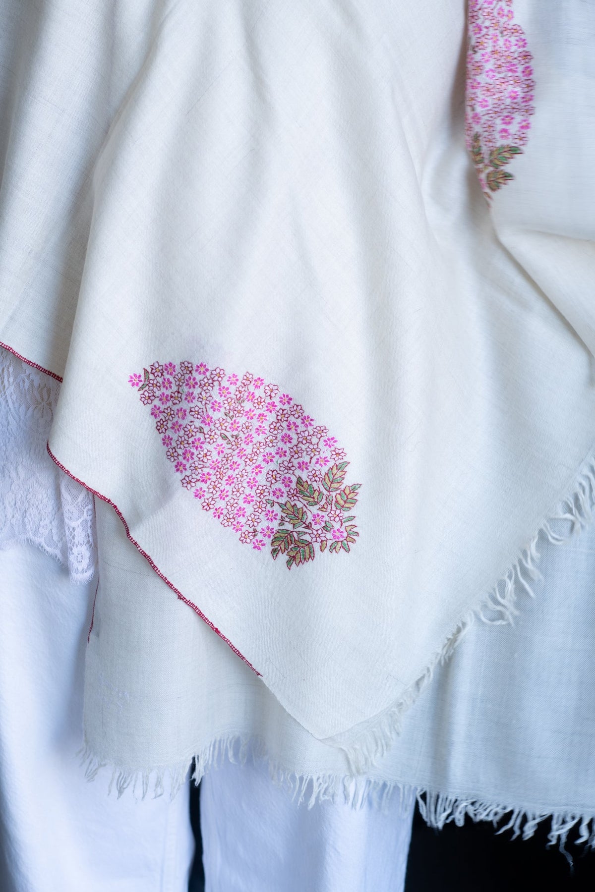 Hand Embroidered Pashmina