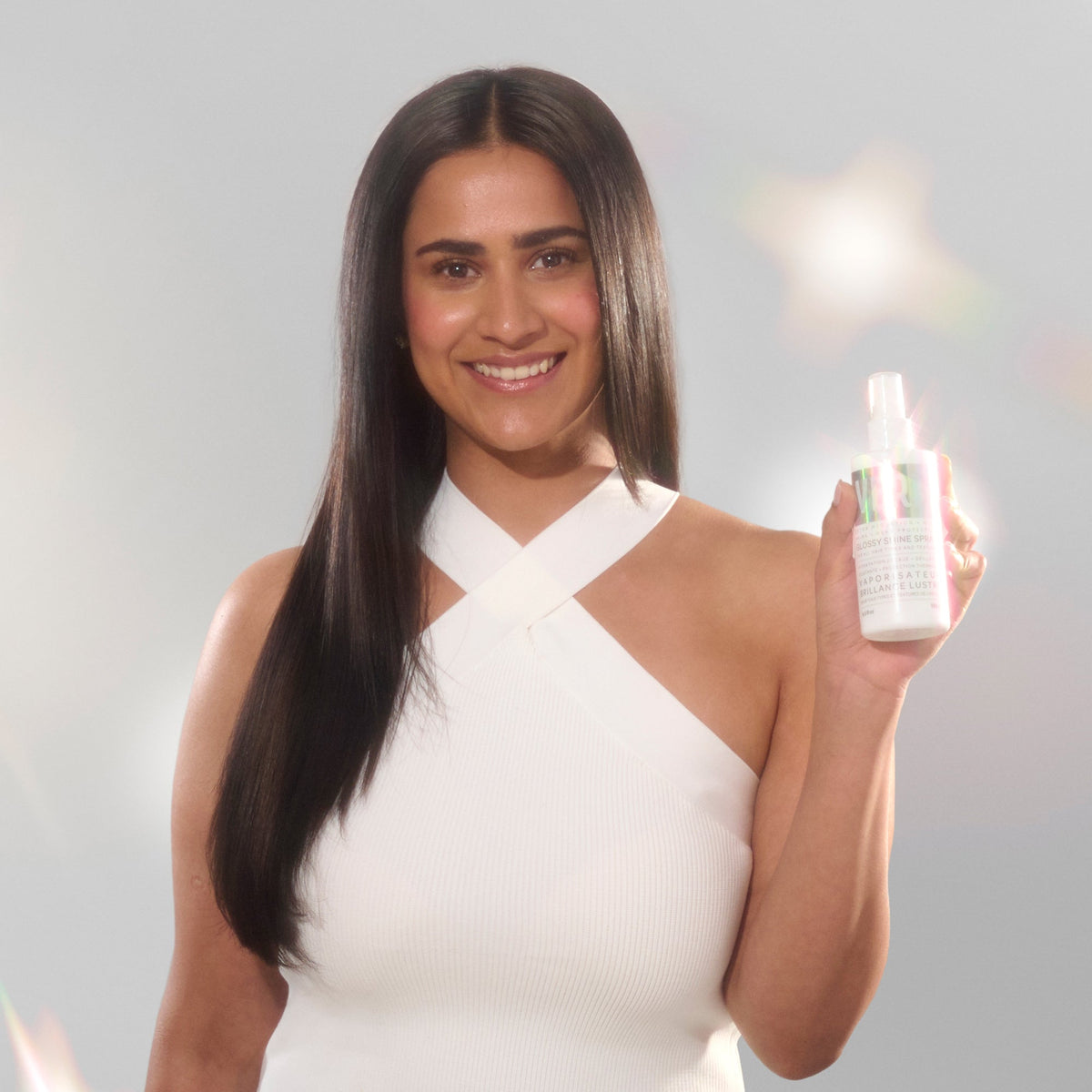 Glossy Shine Spray with Heat Protection