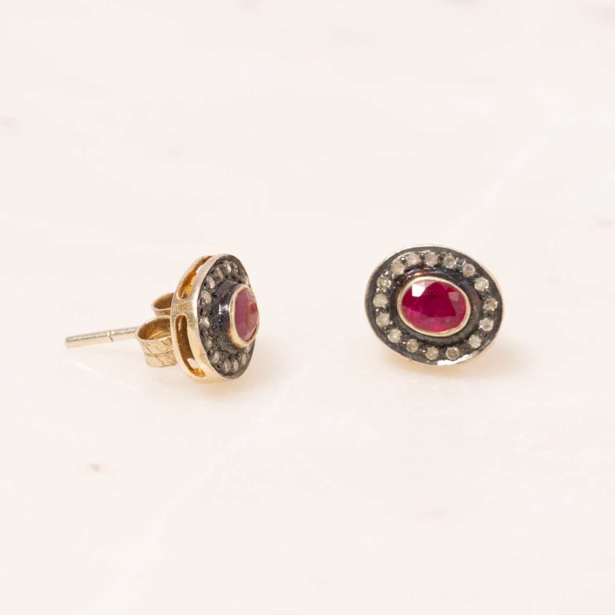 Ruby Stud Earrings
