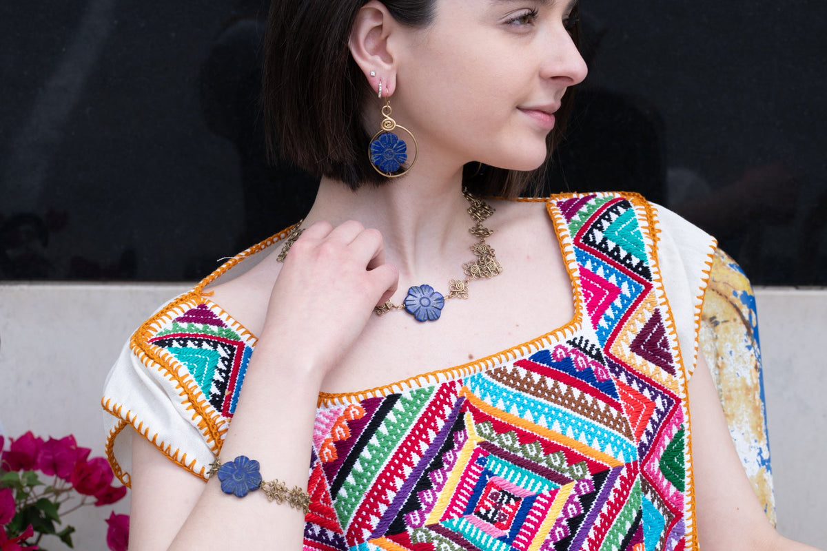 Embroidered Huipil Dress