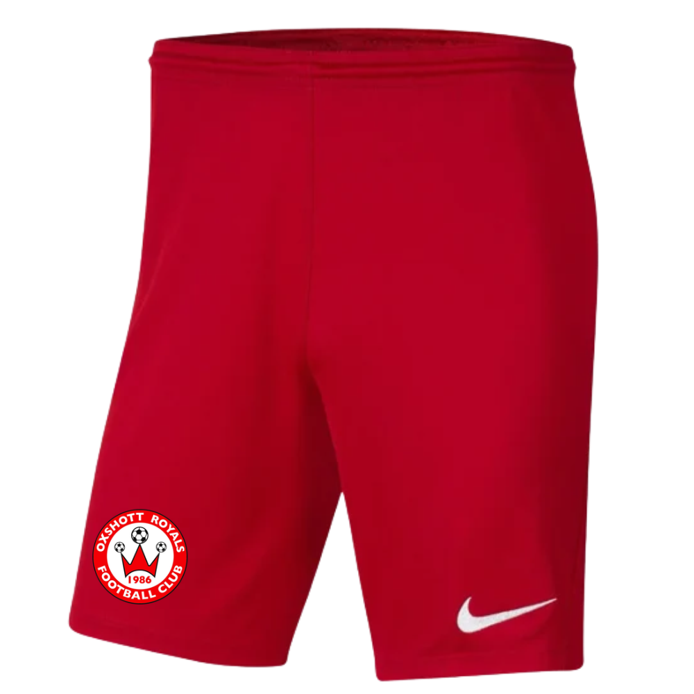 Oxshott Royals F.C. Girls Home Shorts (Youth/Unisex Fit)