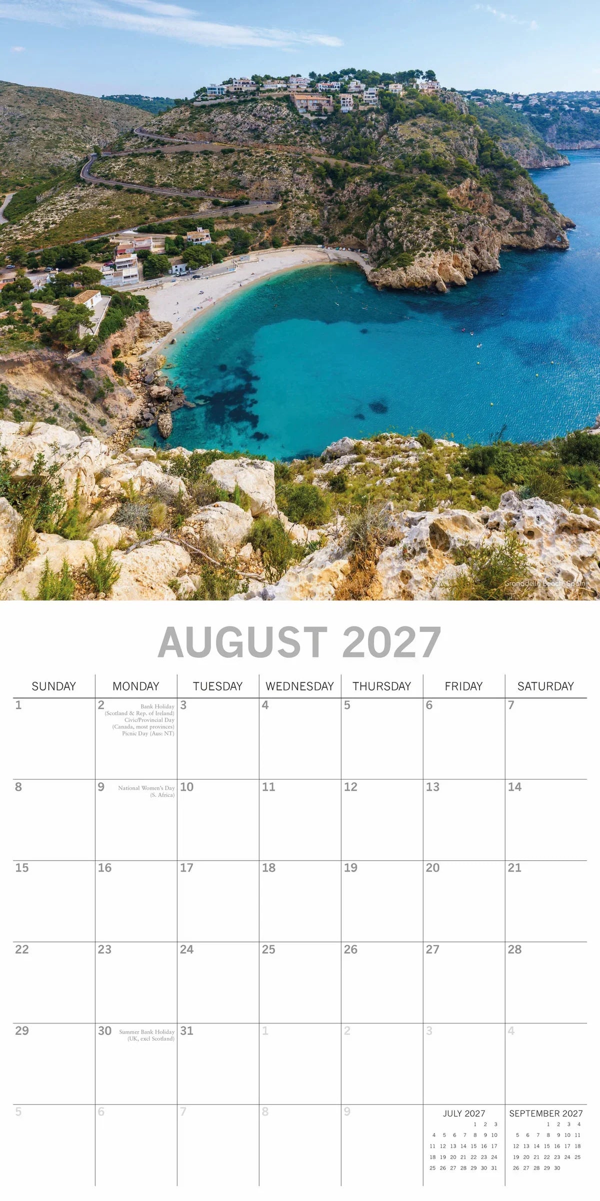2027 Square Wall Calendar Mediterranean (RR271336)