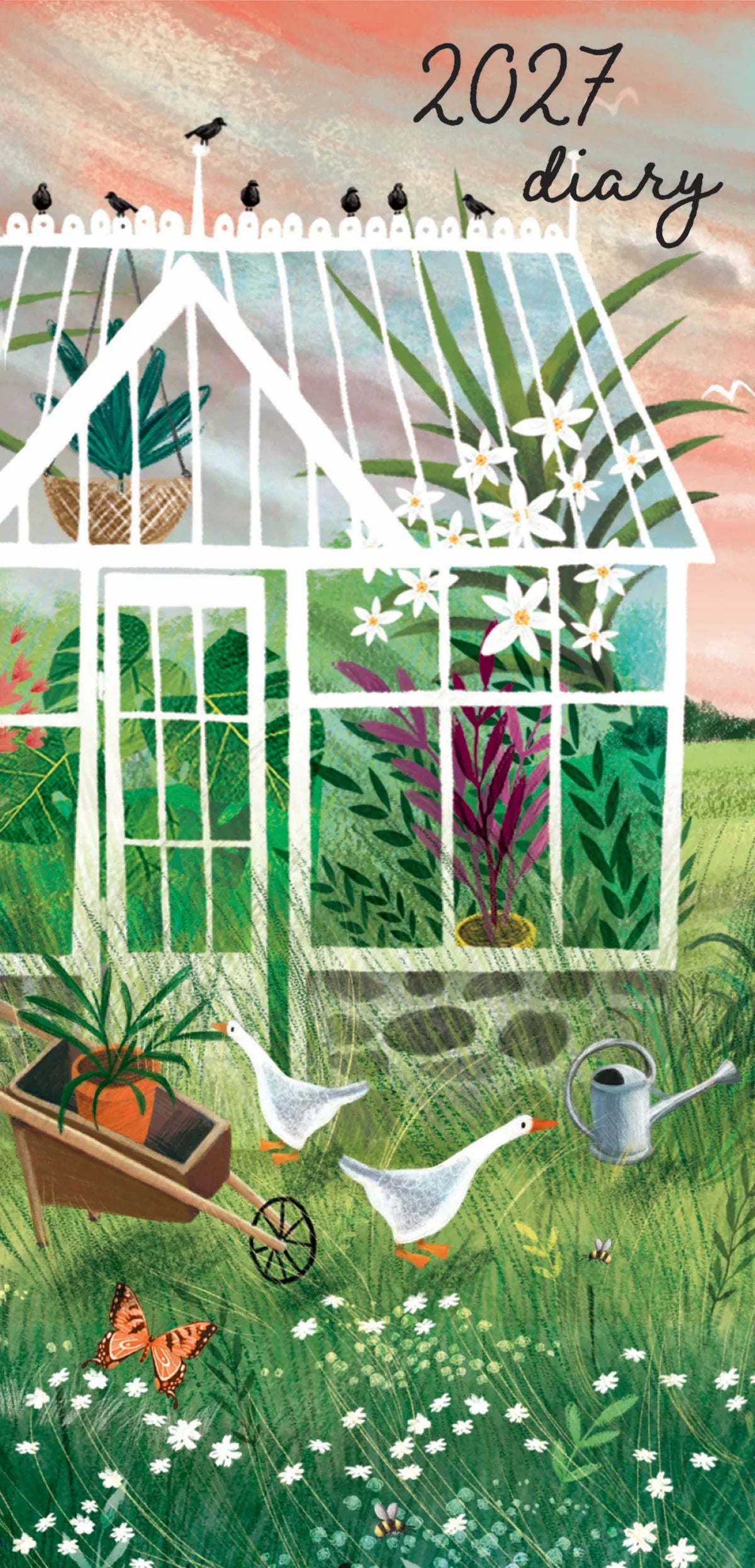 2027 Slimline Pocket Diary Garden Life (RR276036)