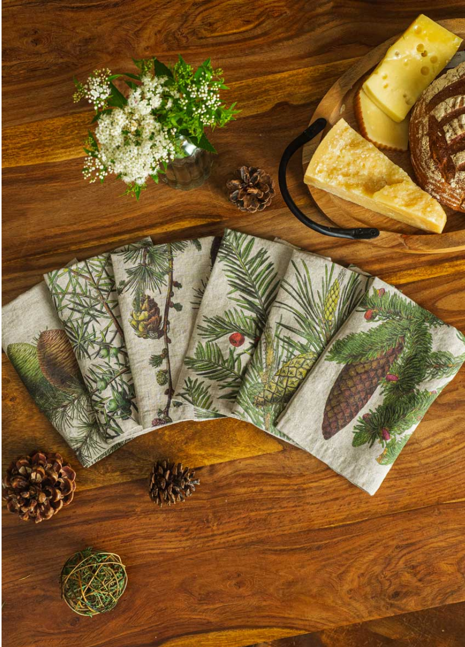 Napkins SHADY CONIFERS / 6-pack MIX